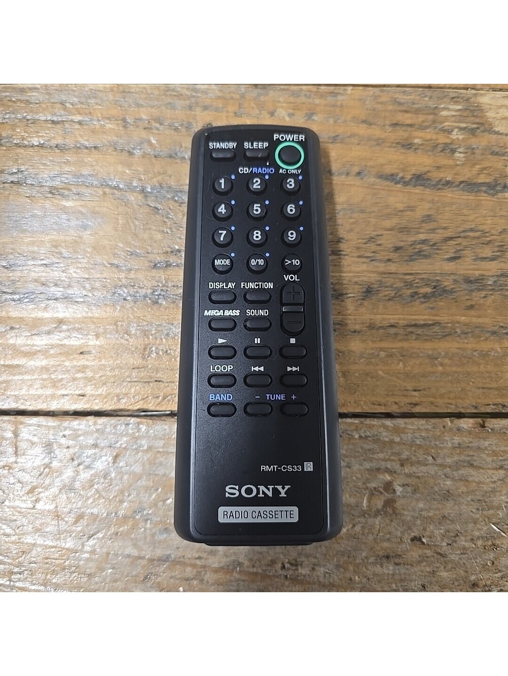 Sony RMT-CS33 Factory Original CD Radio CassetteCorder Remote For CFD-S33 Tested